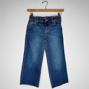 Cat & Jack Kids Blue Wide Leg Crop Stretch Jeans Size 8